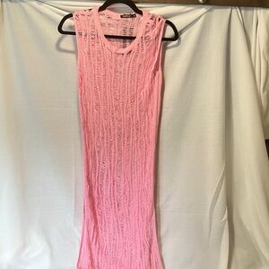 Boohoo Light Pink Knit Fabric